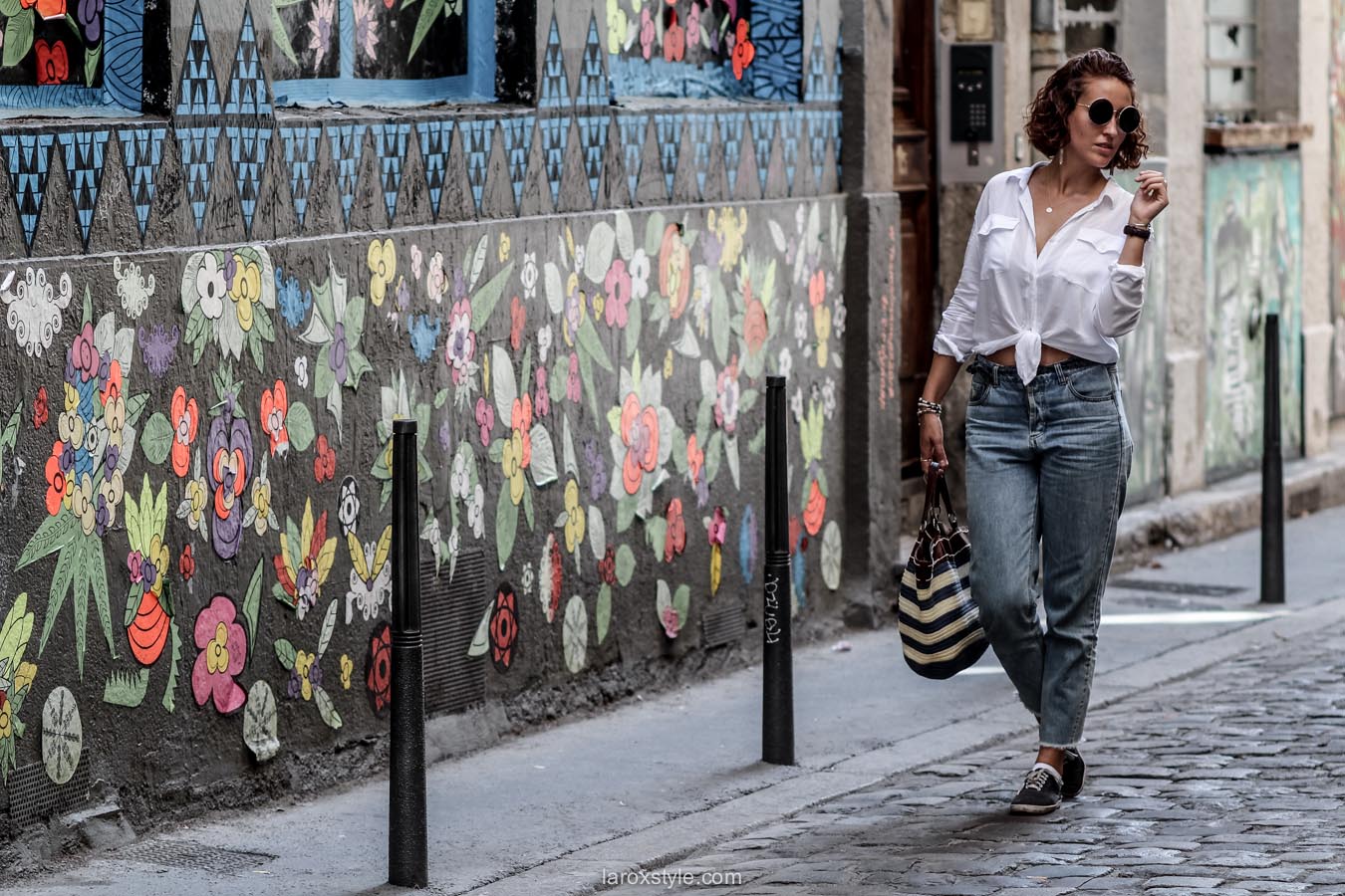 comment porter le mom jean - laroxstyle - blog mode lyon