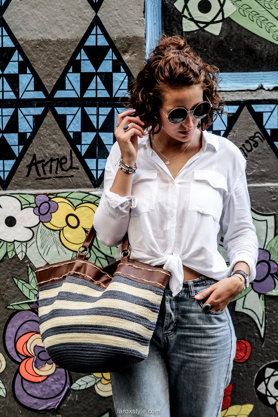 porter la chemise blanche - look mom jean - laroxstyle - blog mode lyon
